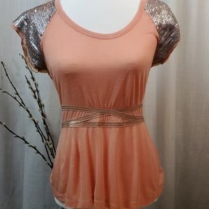 Sequin & Lace Top